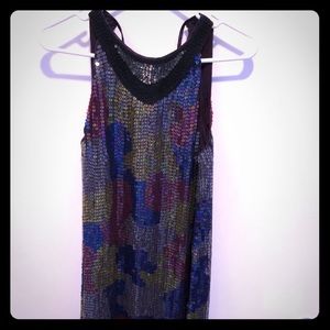 Sequin dress - multicolor